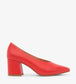 SIBYL Vegan Block Heels | Color: Red - variant::ruby