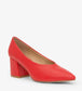 SIBYL Vegan Block Heels | Color: Red - variant::ruby