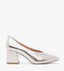 SIBYL Vegan Block Heels | Color: Metalic - variant::Silver