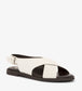 VILLERAY Vegan Criss Cross Sandals | Color: White - variant::white