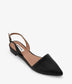 CORY Vegan Slingback Flats | Color: Black - variant::blkpu