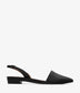 CORY Vegan Slingback Flats | Color: Black - variant::blkpu