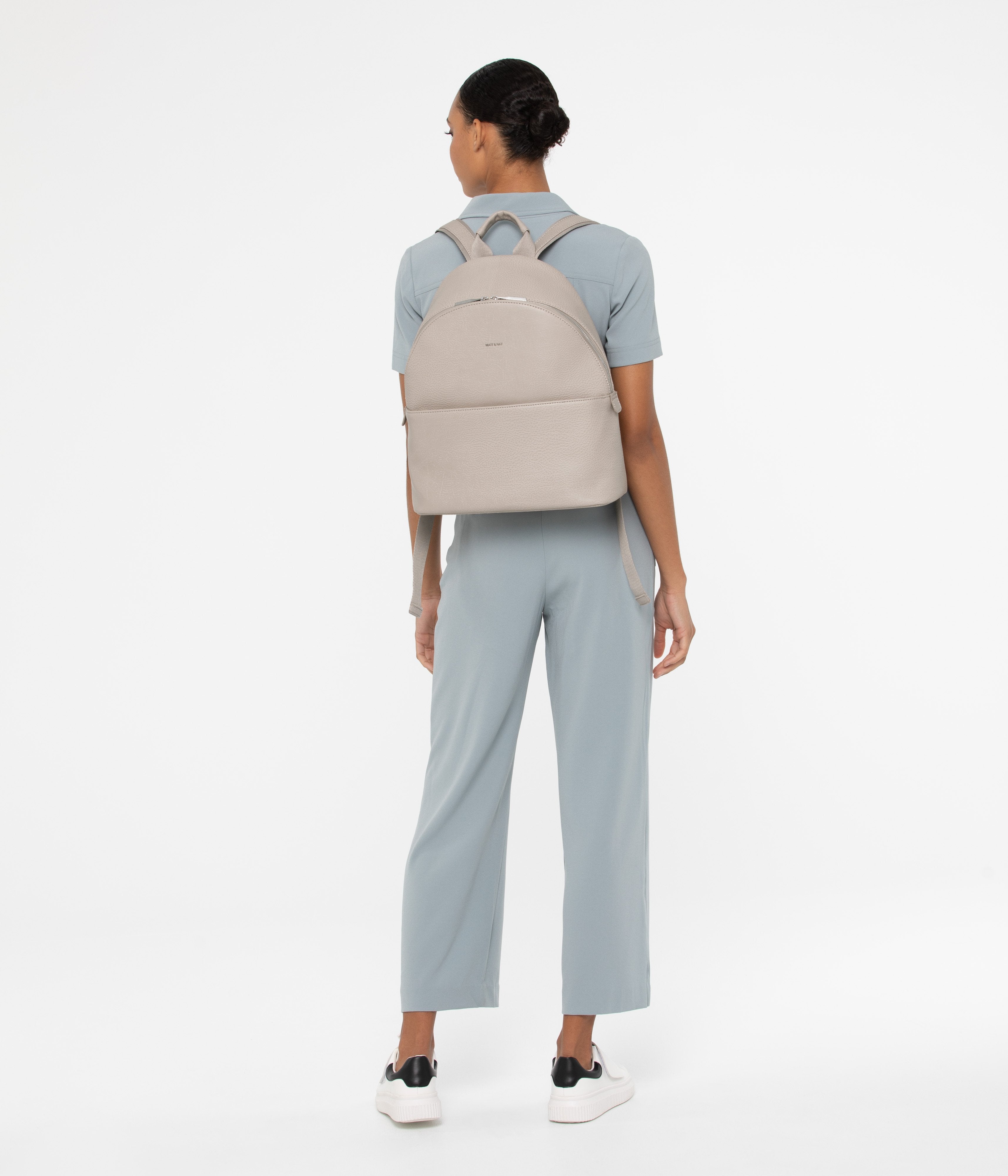 Matt & Nat July Deep Blue Vegan Leather Backpack JULY MINI Vegan Backpack - Dwell | Matt & Nat Canada main image 3