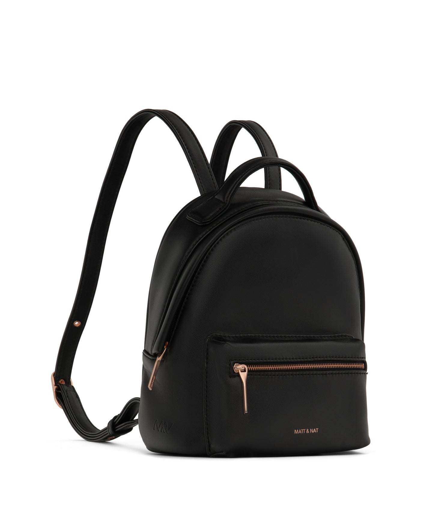 BALIMINI Vegan Mini Backpack - Loom | Color: Black - variant::blackr