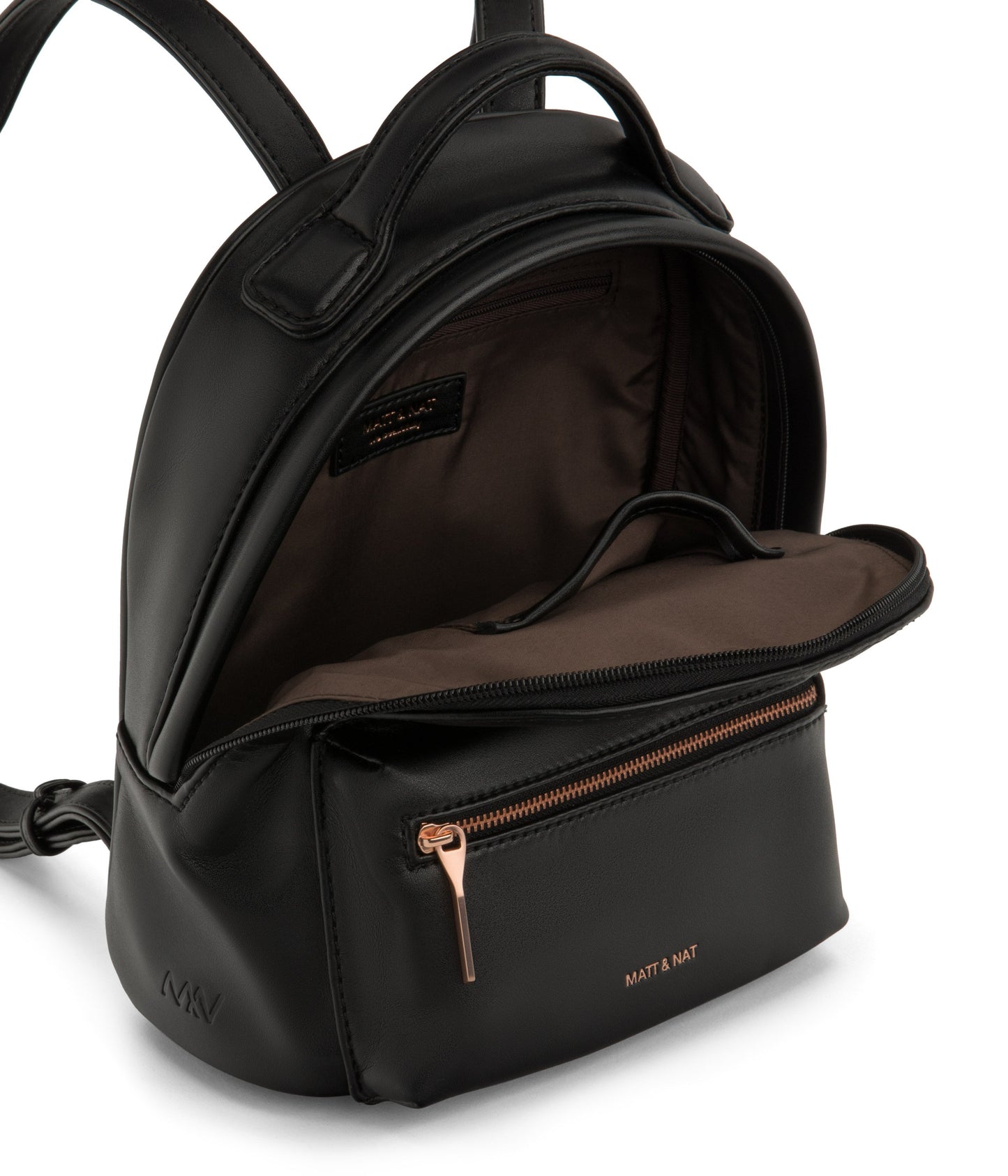 BALIMINI Vegan Mini Backpack - Loom | Color: Black - variant::blackr