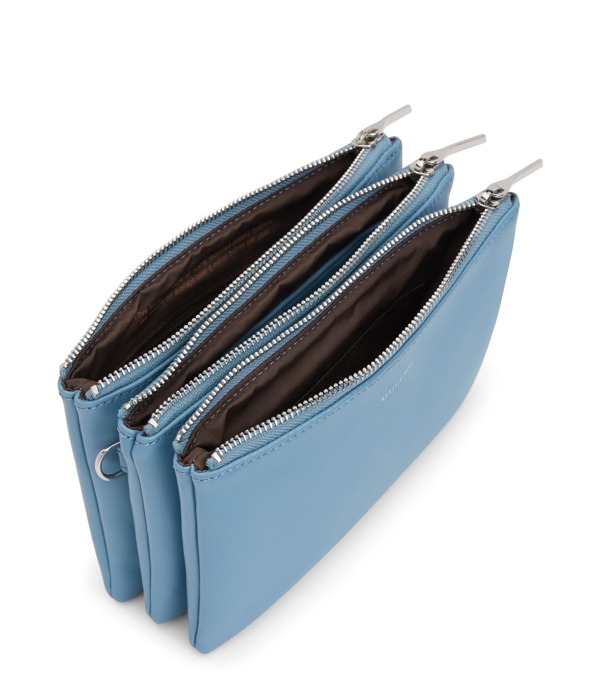 TRIPLET Vegan Crossbody Bag - Loom | Color: Blue - variant::liquid