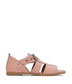 EBONI Vegan Flat Sandals | Color: Pink - variant::lily