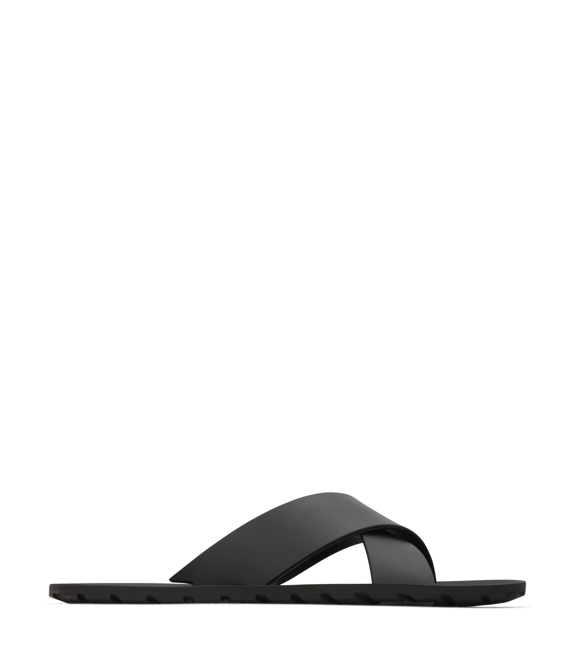 LORENA Vegan Cross Sandals | Color: Black - variant::black