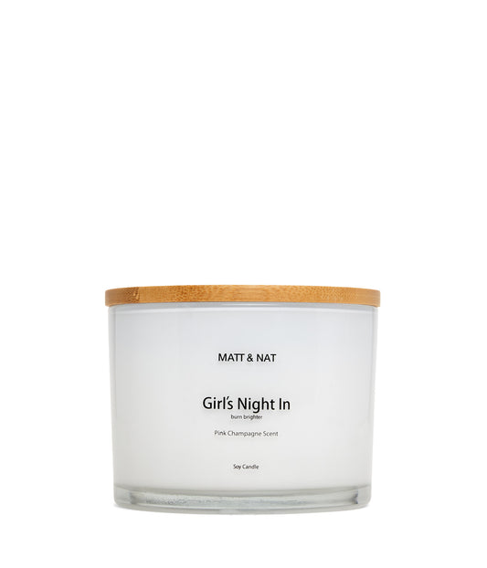 Girl's Night In Large Soy Candle | Color: White - variant::white