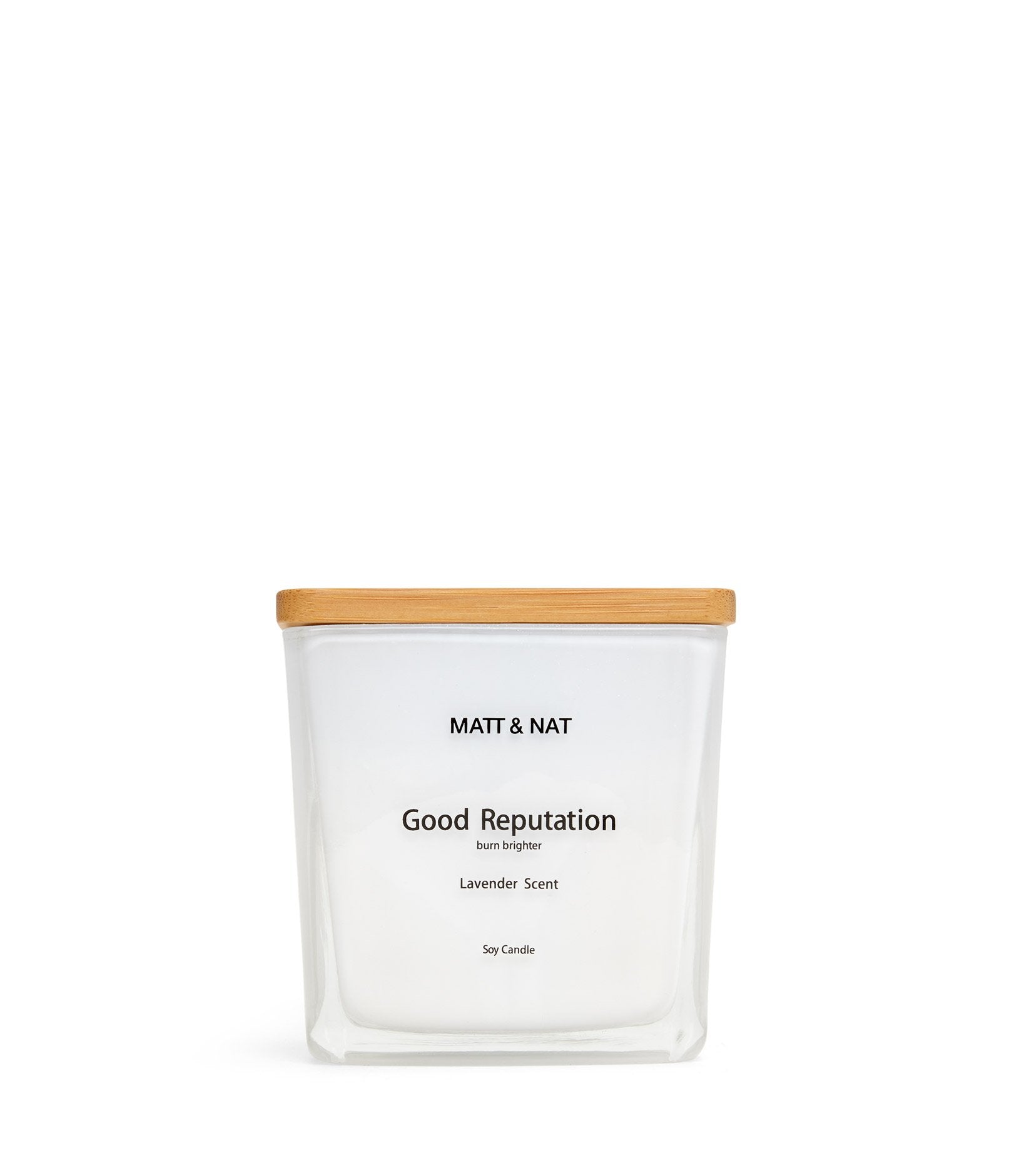 Good Reputation Mini Square Soy Candle | Color: White - variant::white