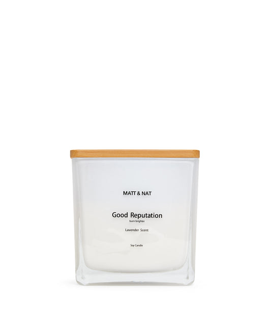 Good Reputation Large Soy Candle | Color: White - variant::white