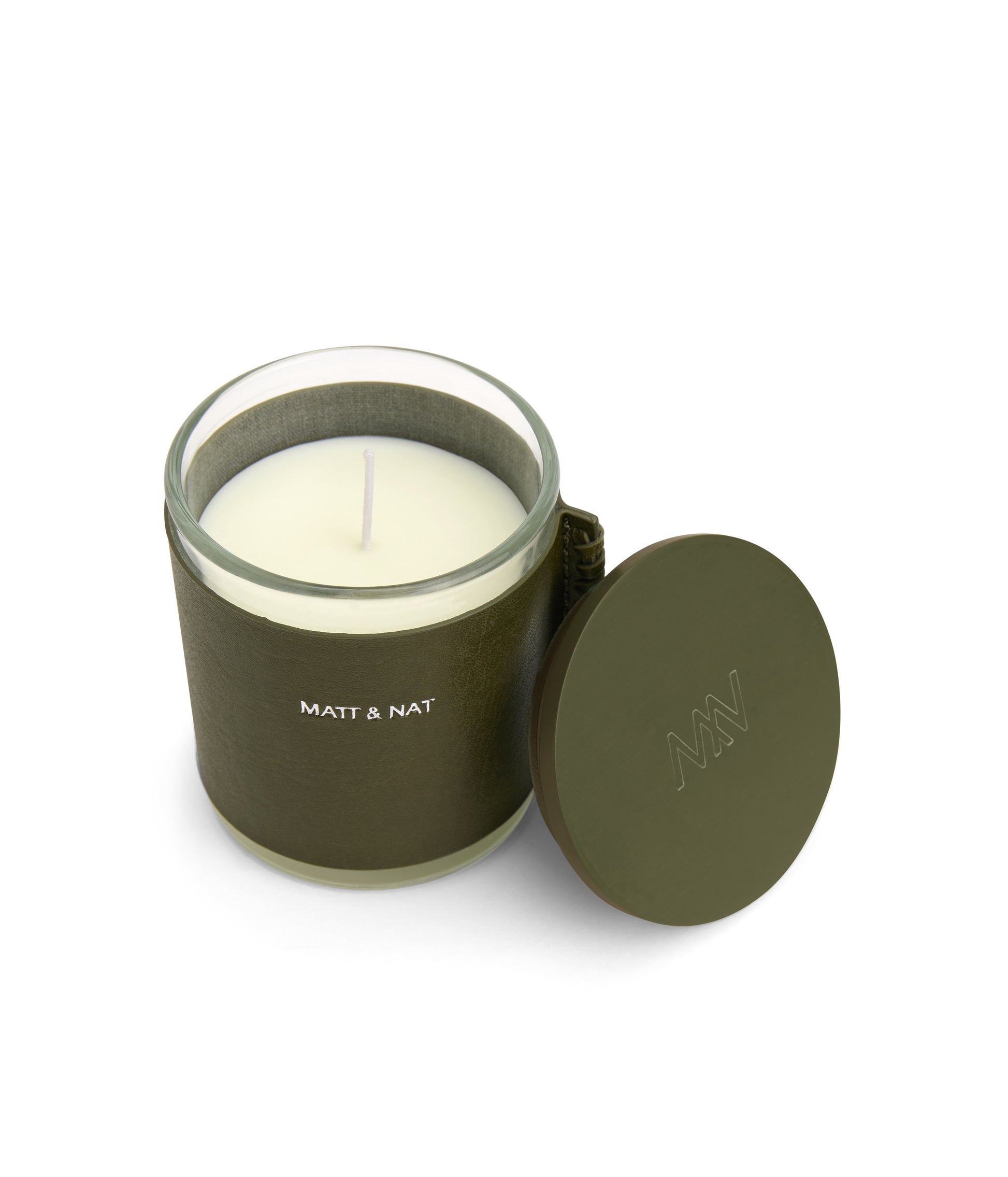 Plant Kindness Gather Love Soy Candle | Color: Green - variant::olive