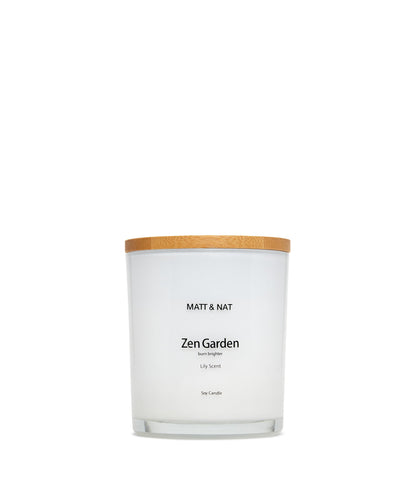 ZEN GARDEN REG. ROUND Candle | Color: White - variant::white