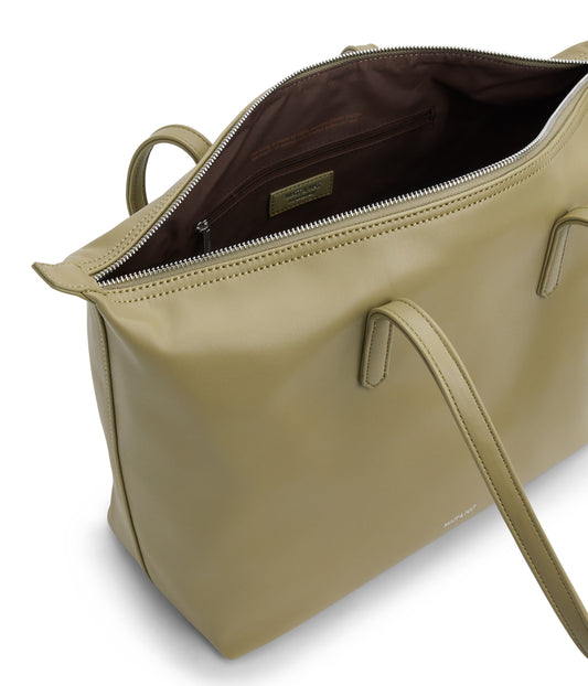 ABBI Vegan Tote Bag - Loom | Color: Green - variant::ivy