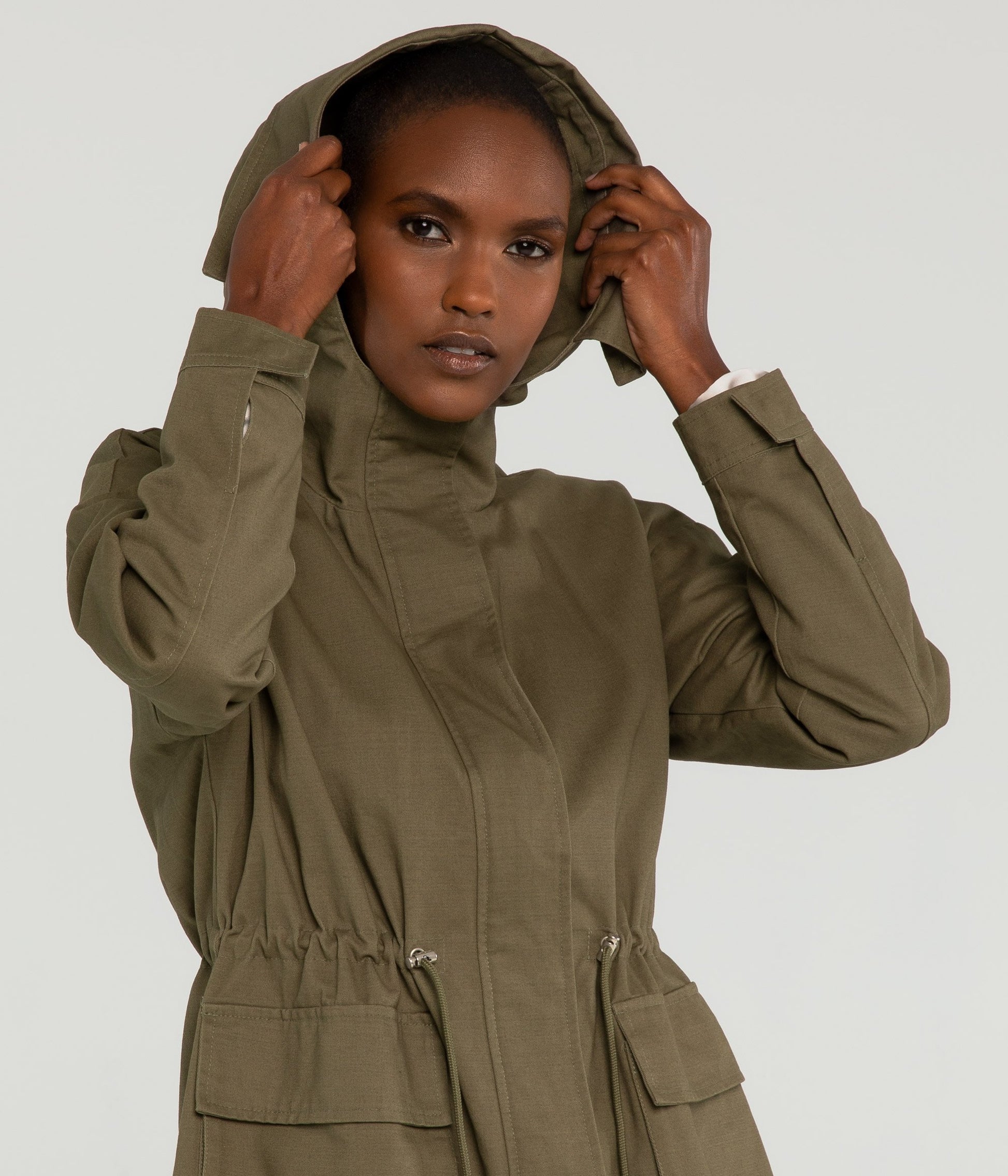MILIN Women’s Utility Jacket | Color: Green - variant::olive