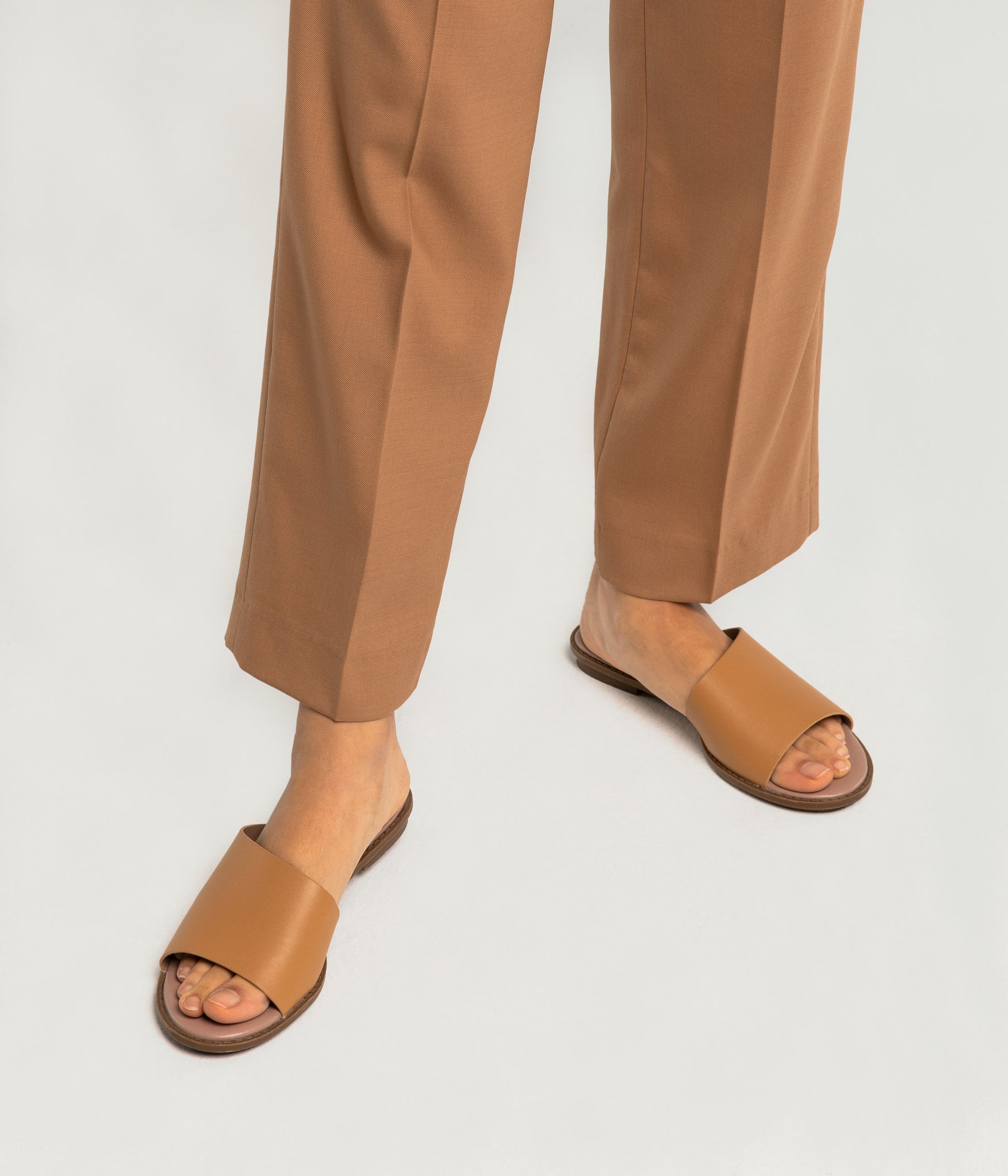 LUNNA Vegan Sandals | Color: Beige - variant::nude