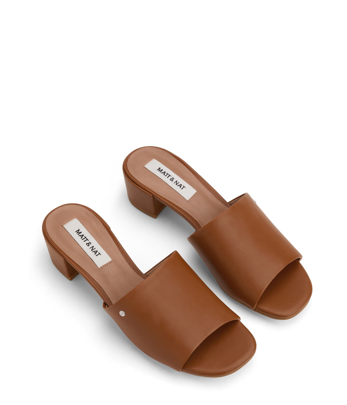 TIBI Women's Vegan Sandal Slides | Color: Brown - variant::chili