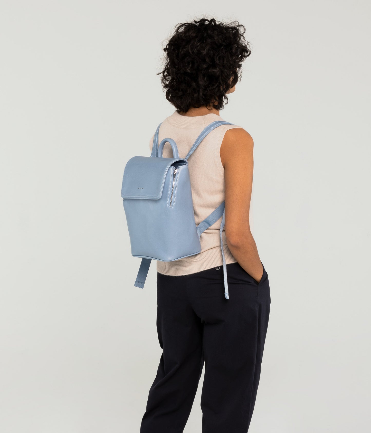 FABIMINI Vegan Backpack - Vintage | Color: Blue - variant::breeze