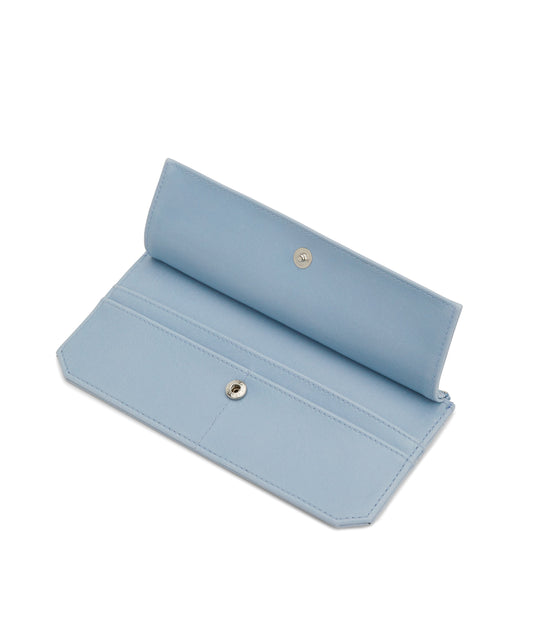 PERLA Vegan Flat Wallet - Vintage | Color: Blue - variant::breeze