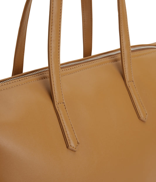 ABBI Vegan Tote Bag - Loom | Color: Tan - variant::harvest