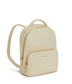 CAROSM Small Vegan Backpack - Loom | Color: White - variant::tapioca