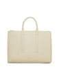 EVELIN Vegan Satchel - Loom | Color: White - variant::tapioca