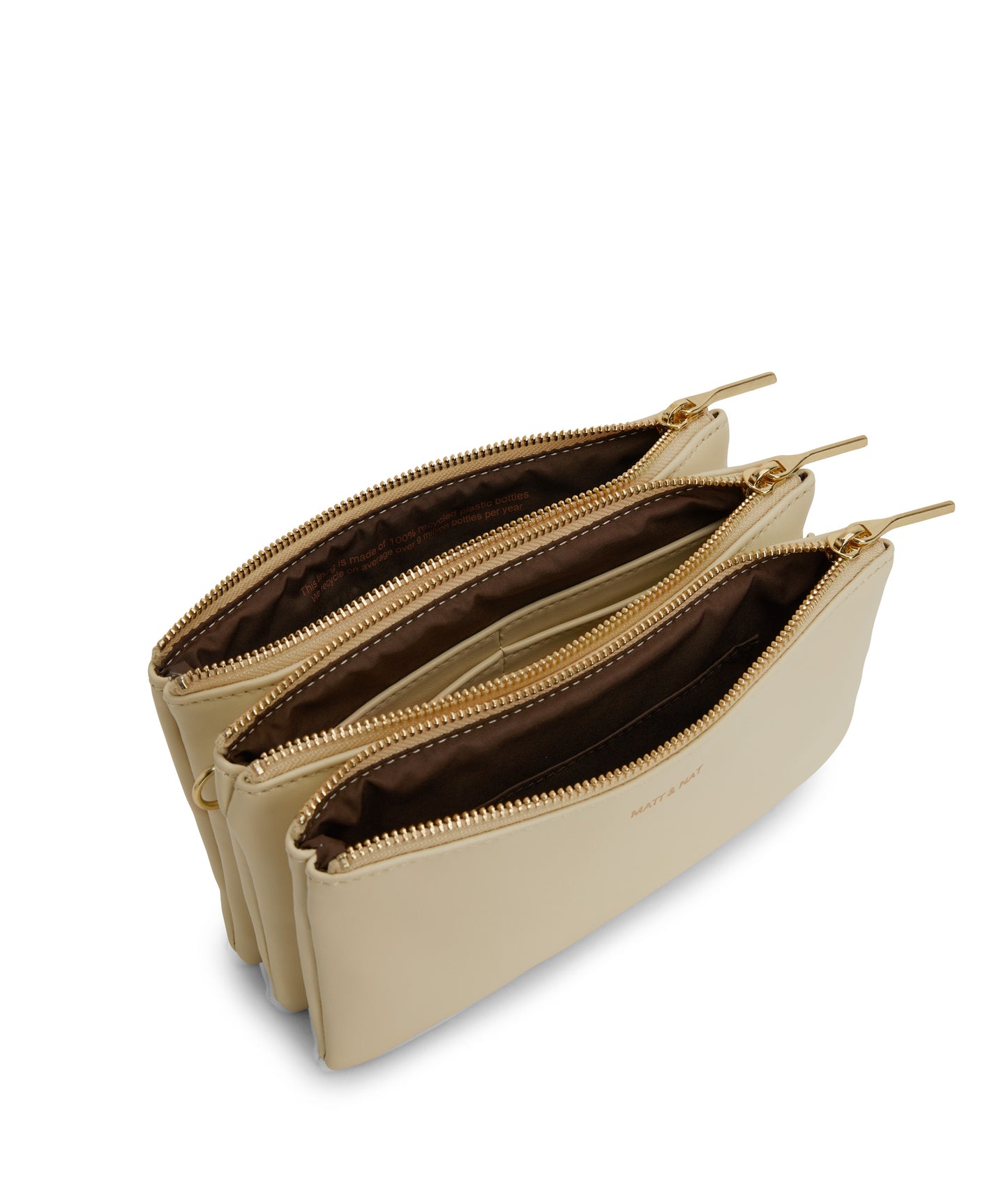 TRIPLET Vegan Crossbody Bag - Loom | Color: White - variant::tapioca