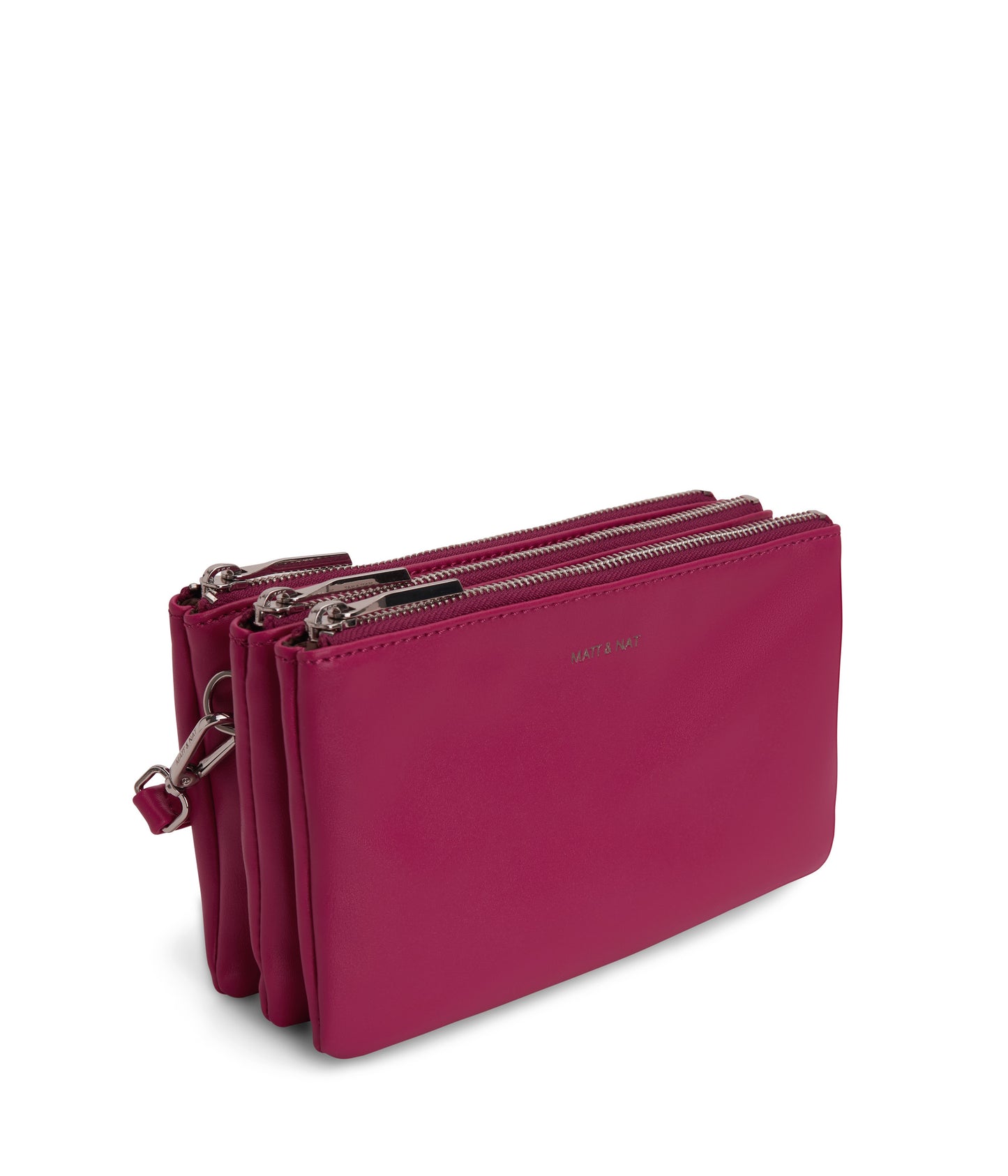 TRIPLET Vegan Crossbody Bag - Loom | Color: Pink - variant::tulip