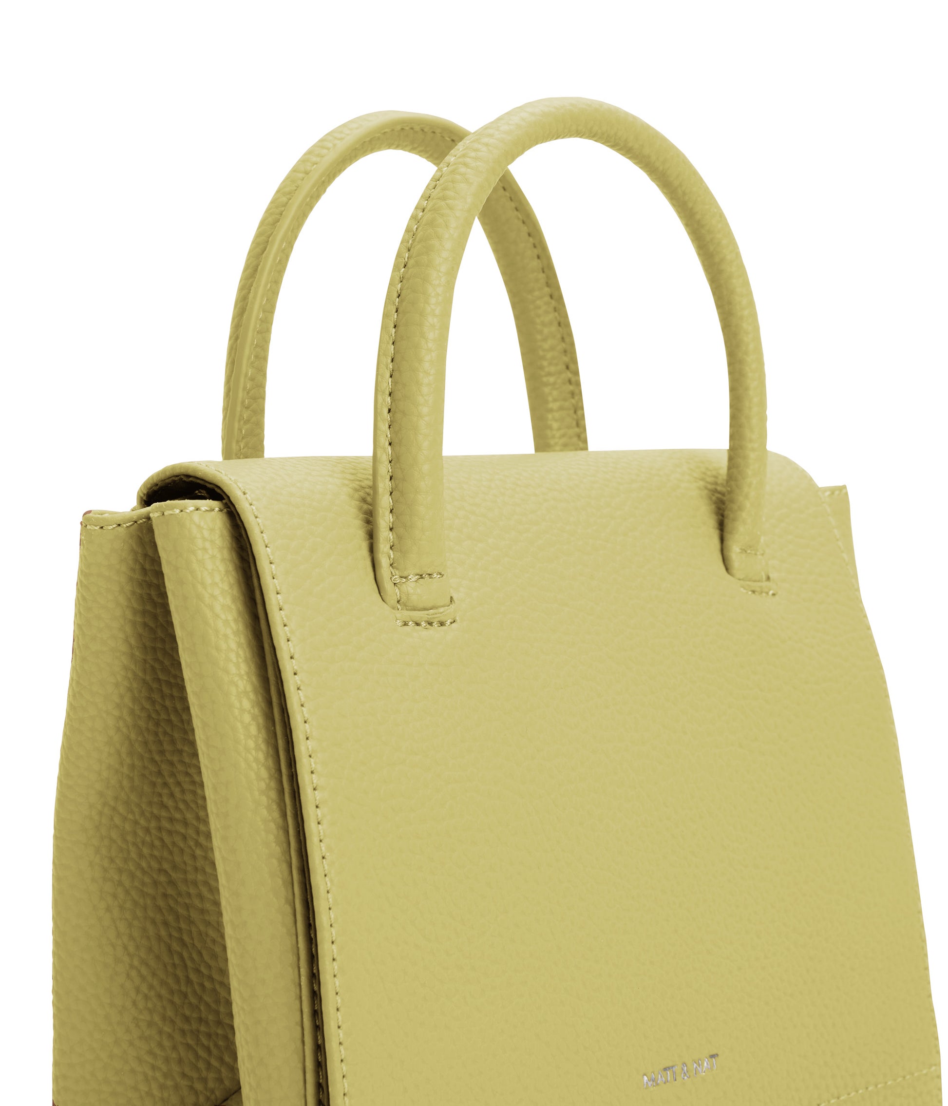 ADELSM Small Vegan Satchel - Purity | Color: Green - variant::pear