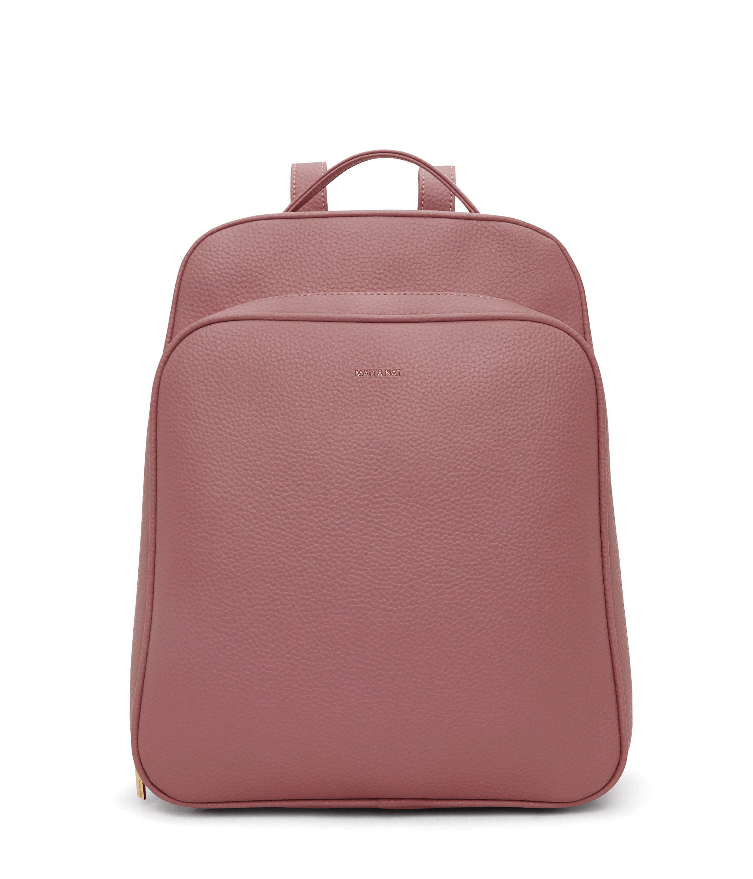 Rose colored Matt & Nat vegan leather backpack Vegan leather backpack MATT & NAT Pink in Vegan leather  main image 2