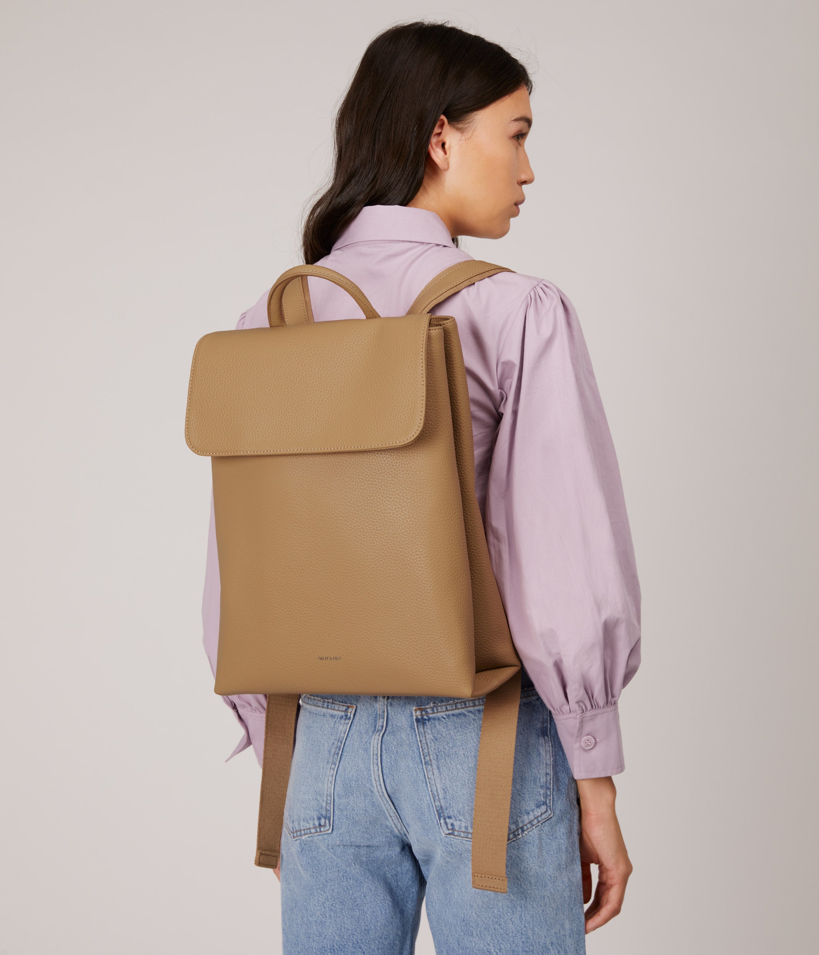Matt & Nat UK SEVAN Vegan Backpack SEVAN Vegan Backpack - Purity | Matt & Nat Canada main image 3