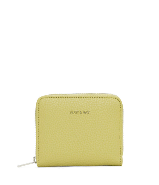 RUE Small Vegan Zip Wallet - Purity | Color: Green - variant::pear
