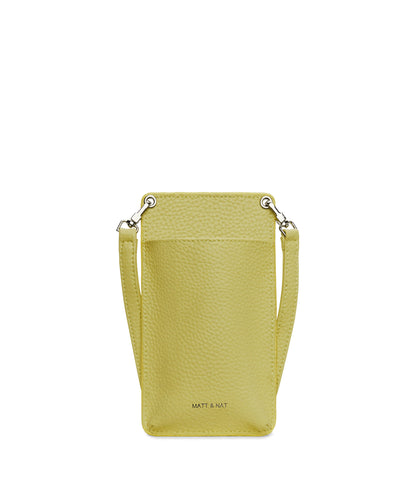 CUE Vegan Crossbody Phone Bag - Purity | Color: Green - variant::pear