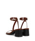 FIOR Women's Vegan Block Heel Sandals | Color: Brown - variant::chocolate