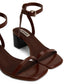 FIOR Women's Vegan Block Heel Sandals | Color: Brown - variant::chocolate