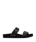 IBAKA Women's Vegan Buckle Sandals | Color: Black - variant::black