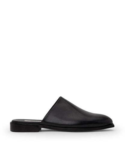 KANE Men's Vegan Slip On Mules | Color: Black - variant::black