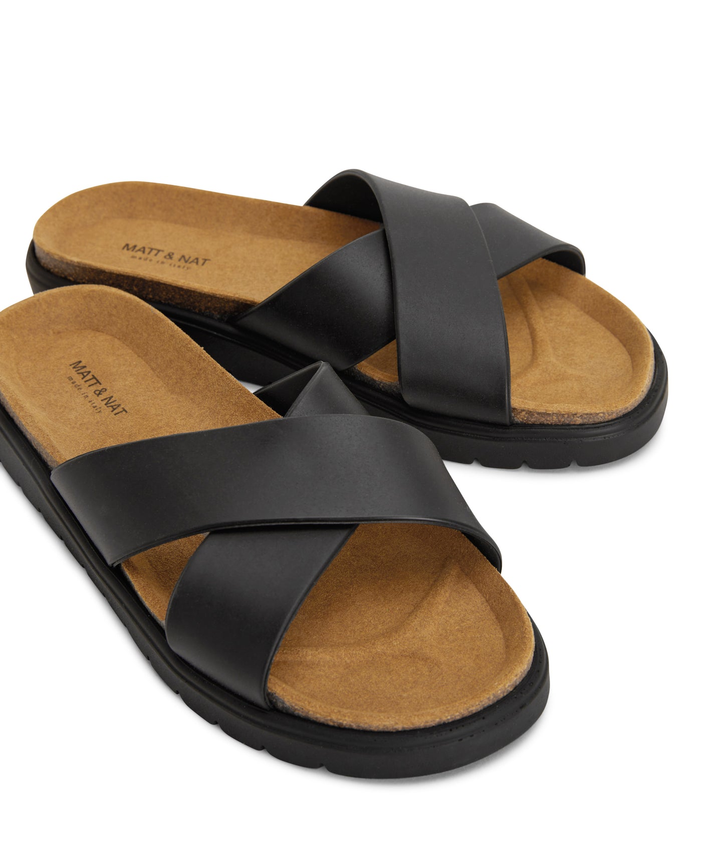 MANDI Women's Vegan Sandals | Color: Black - variant::black