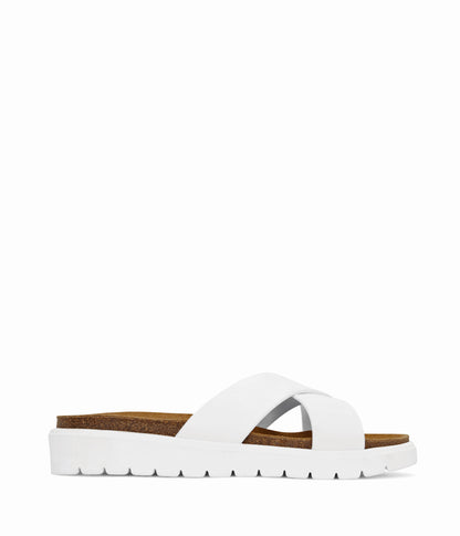 MANDI Women's Vegan Sandals | Color: White - variant::white