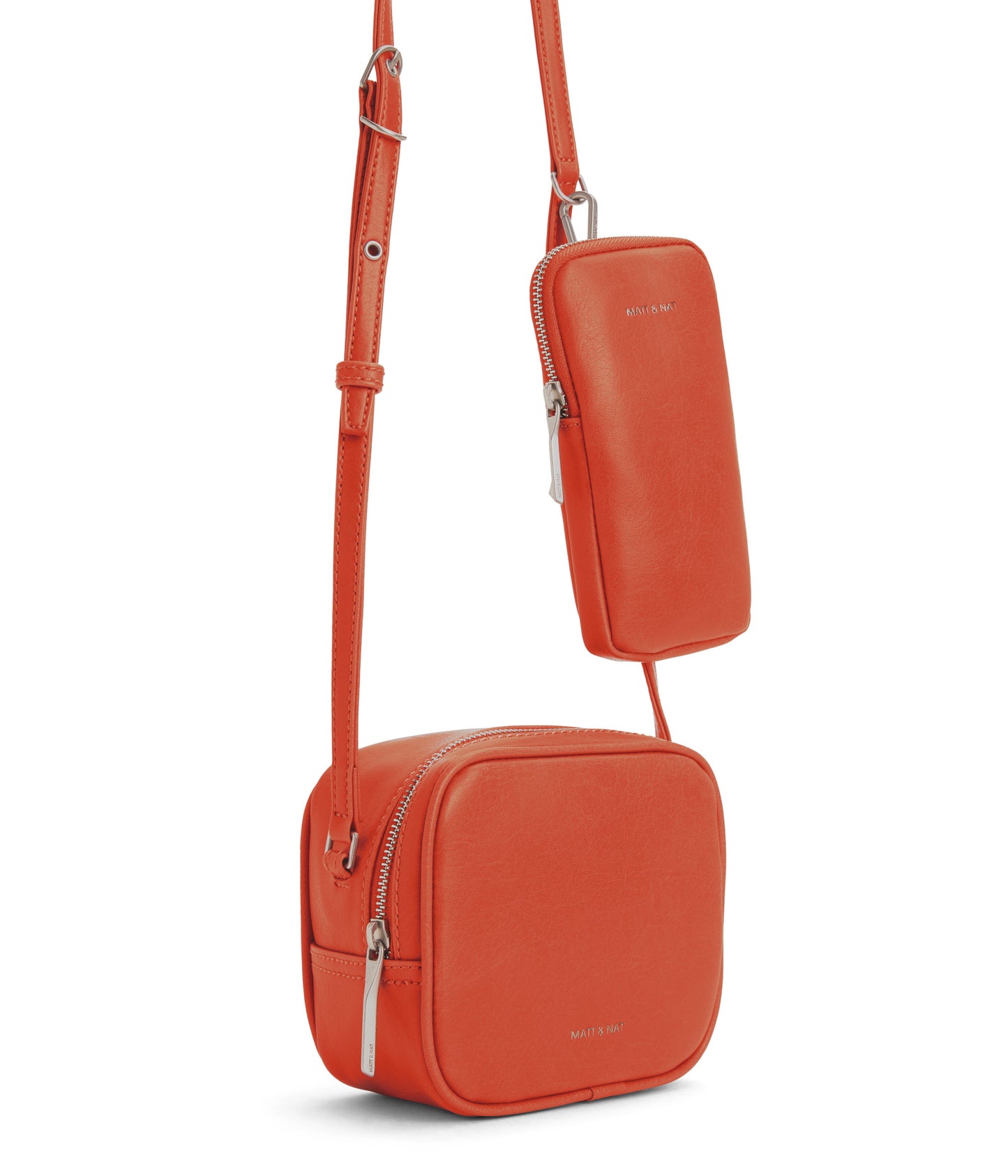 SWAE Vegan Crossbody Bag - Vintage | Color: Red - variant::cardinal