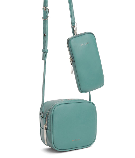 SWAE Vegan Crossbody Bag - Vintage | Color: Blue - variant::oasis