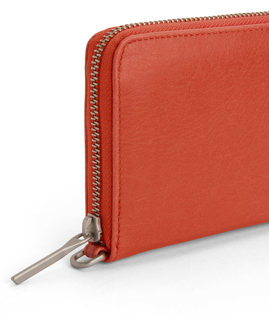 ELM Vegan Continental Wallet - Vintage | Color: Red - variant::cardinal