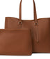 EMEL Vegan Tote Bag - Arbor | Color: Tan - variant::pecan