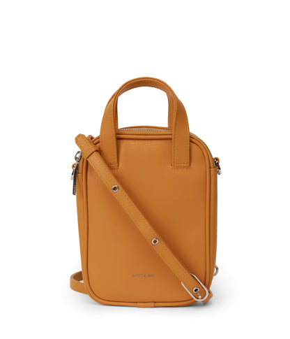 LEAP Vegan Crossbody Bag - Arbor | Color: Yellow - variant::marigold