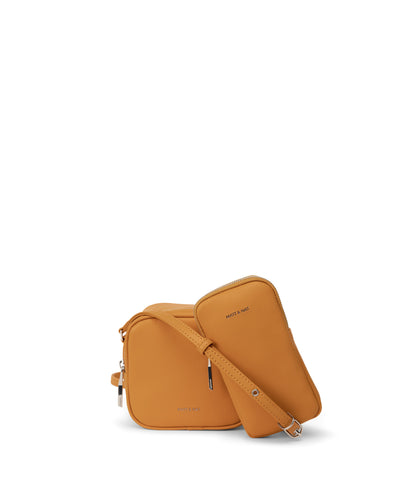 SWAE Vegan Crossbody Bag - Arbor | Color: Yellow - variant::marigold