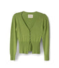 PAULINA Women's Bamboo V-neck Cardigan | Color: Green - variant::cactus