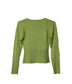 PAULINA Women's Bamboo V-neck Cardigan | Color: Green - variant::cactus