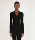 PEARL Women's Bamboo Ribbed Cardigan | Color: Black - variant::black