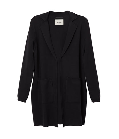 PARKES Women’s Open Front Cardigan | Color: Black - variant::black