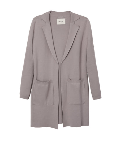 PARKES Women’s Open Front Cardigan | Color: Grey - variant::shadow